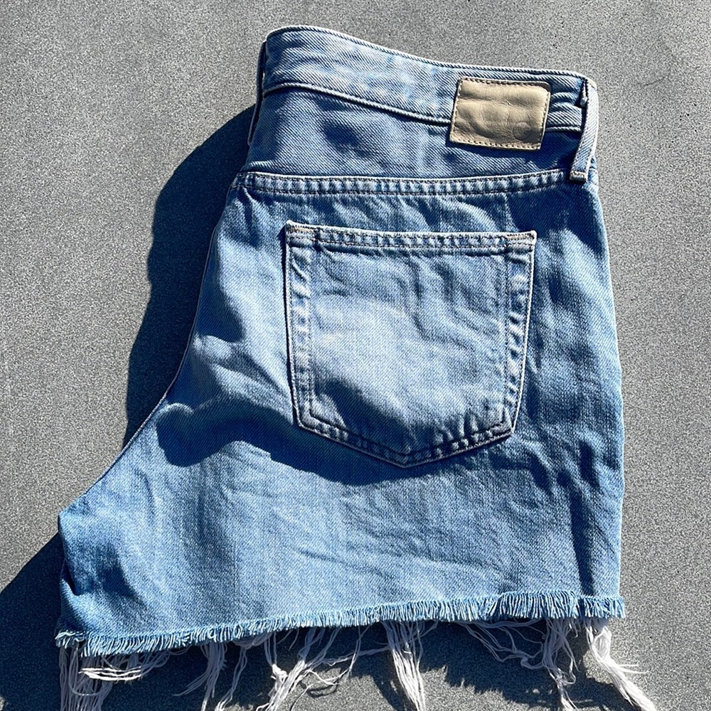 AG Adriano Goldschmied - Hailey Cut Off Denim Shorts (29)